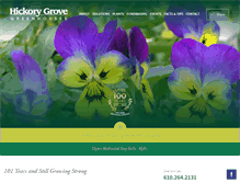 Tablet Screenshot of hickorygrovegreenhouses.com